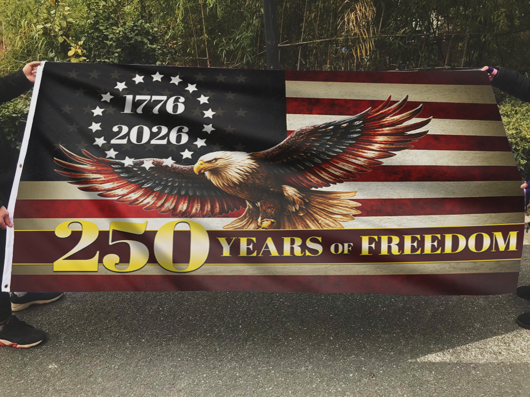 250 Years of Freedom Old Eagle Flag
