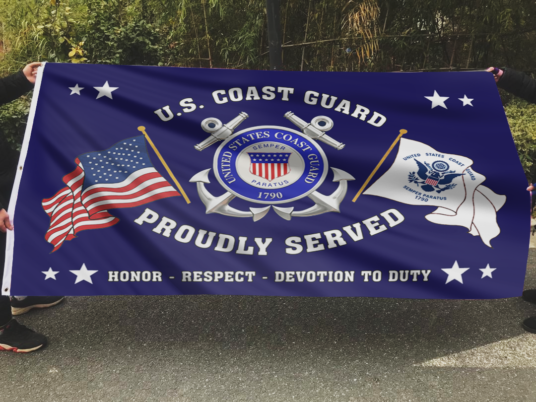 U.S. Coast Guard Proudly Served Flag