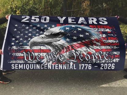 1776 - 2026 Patriotic Eagle Freedom Flag