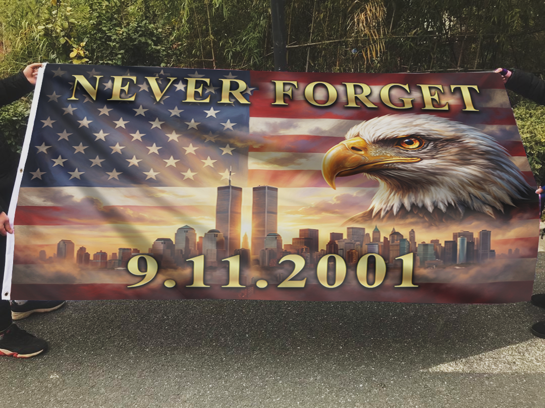 Never Forget 09.11.2001 Flag