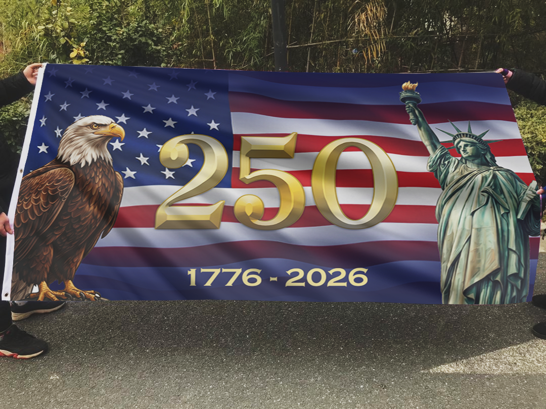 American Eagle 250 Years Flag