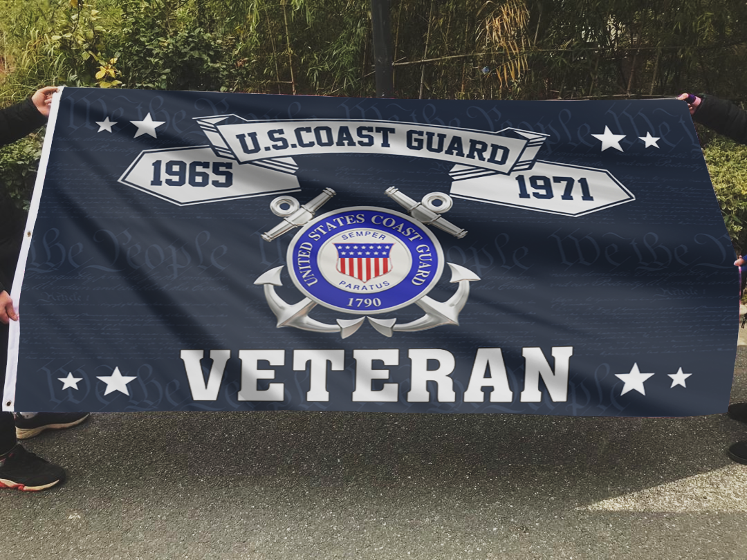 U.S. Coast Guard Veteran – We The People Flag
