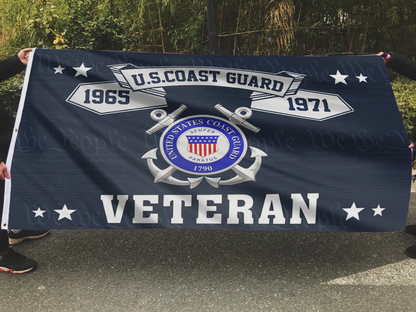 U.S. Coast Guard Veteran – We The People Flag