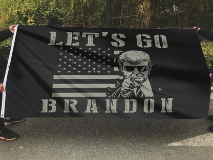 Let's GO Brandon B&W Flag