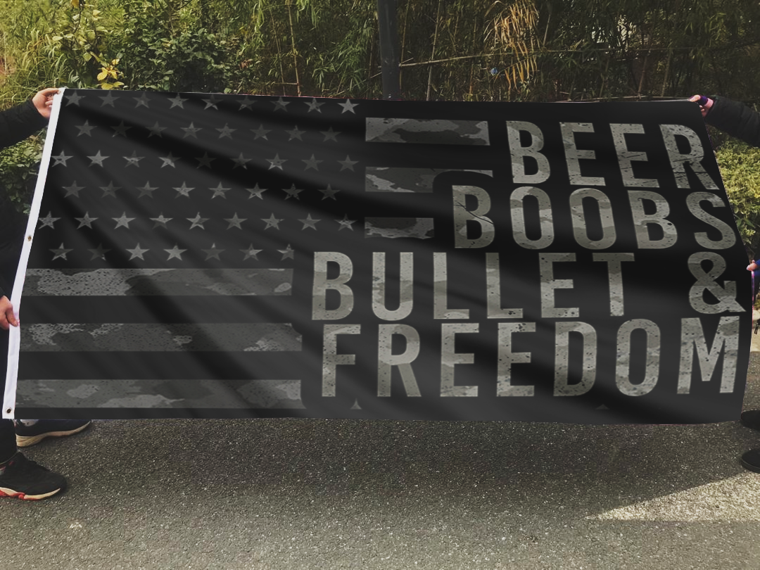 Beer Boobs Bullet & Freedom Flag
