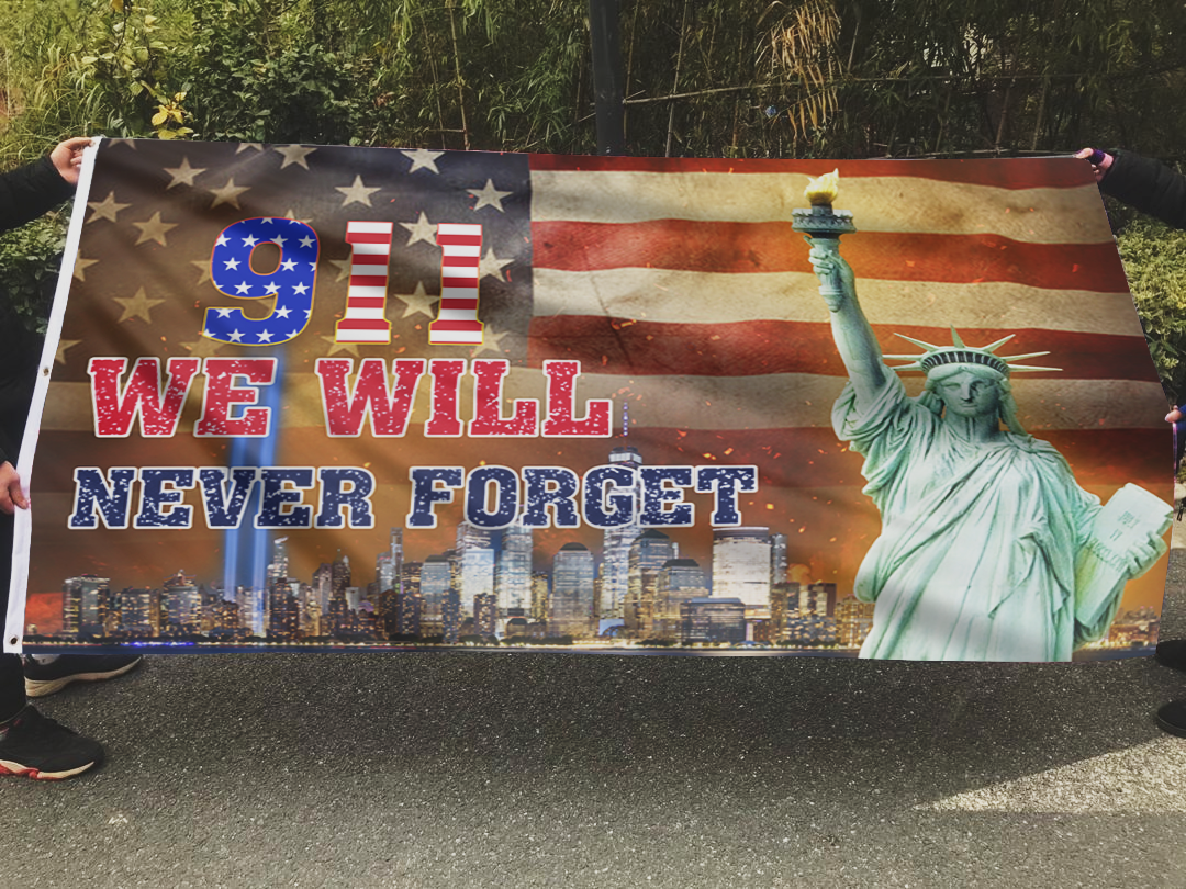 911 - We Will Never Forget Flag