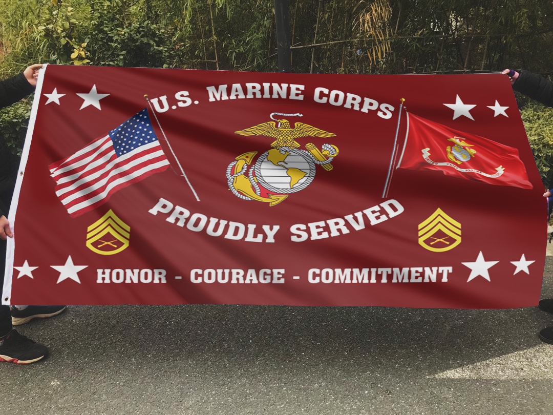 United States Marine Corps - Staff Sergeant Flag