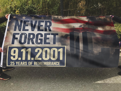 Never Forget 25 Years of Remembrance Flag