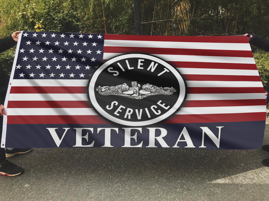 Silent Service Veteran Curve Flag