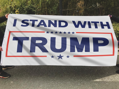 I Stand With Trump Flag