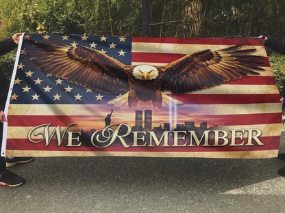 USA Eagle We Remember Flag