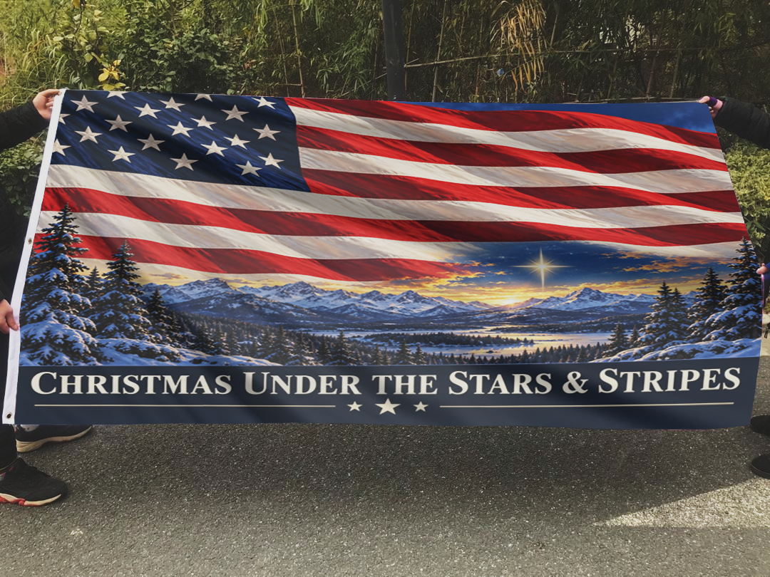 Christmas Under the Stars & Stripes Flag