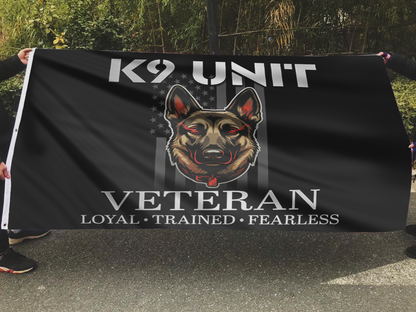 K9 Unit Veteran Flag