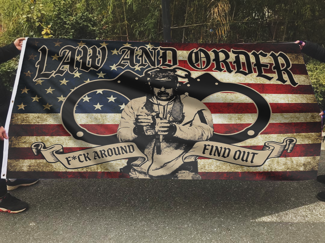 Law and Order FAFO Tactical Flag