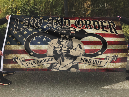 Law and Order FAFO Tactical Flag