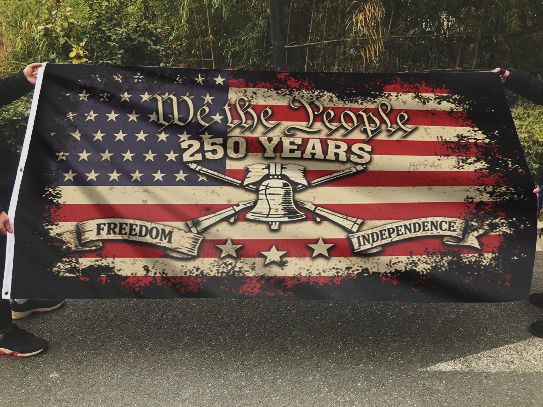 We The People Patriot Bell USA Flag