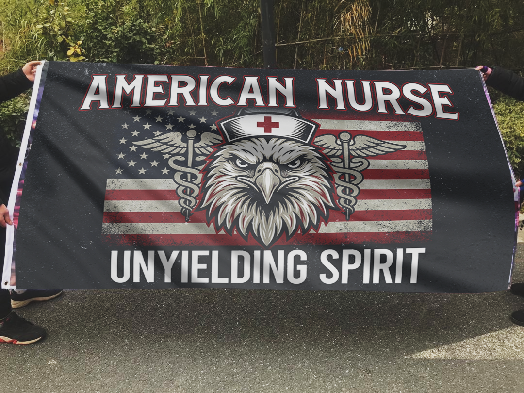 American Nurse Unyielding Spirit Flag