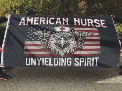 American Nurse Unyielding Spirit Flag