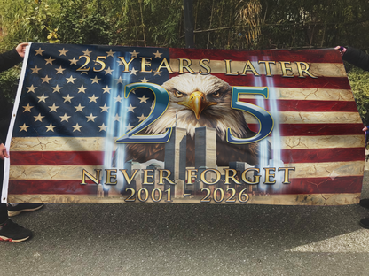 USA Eagle 25 Years Later Flag