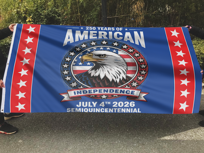 250 Years of American Independence Eagle Flag