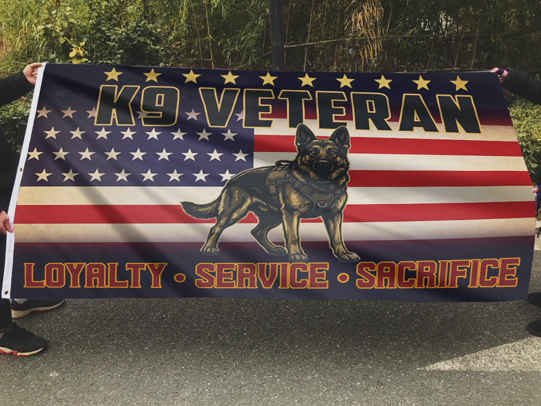 American K9 Warrior Tribute Flag