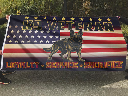 American K9 Warrior Tribute Flag