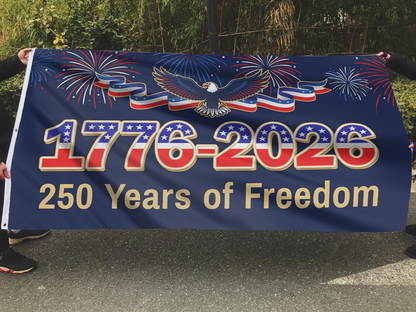 250 Years of Freedom Eagle USA Flag