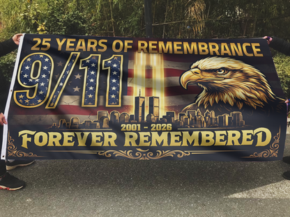25 Years of Remembrance 9/11 Flag