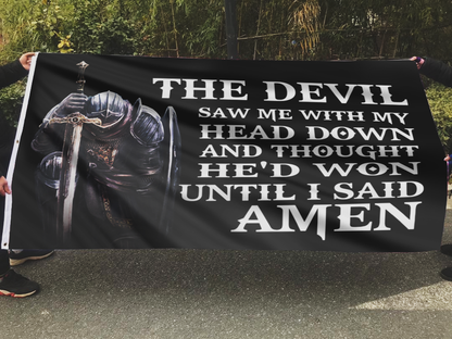 The Devil Saw Me With My Head Down Flag
