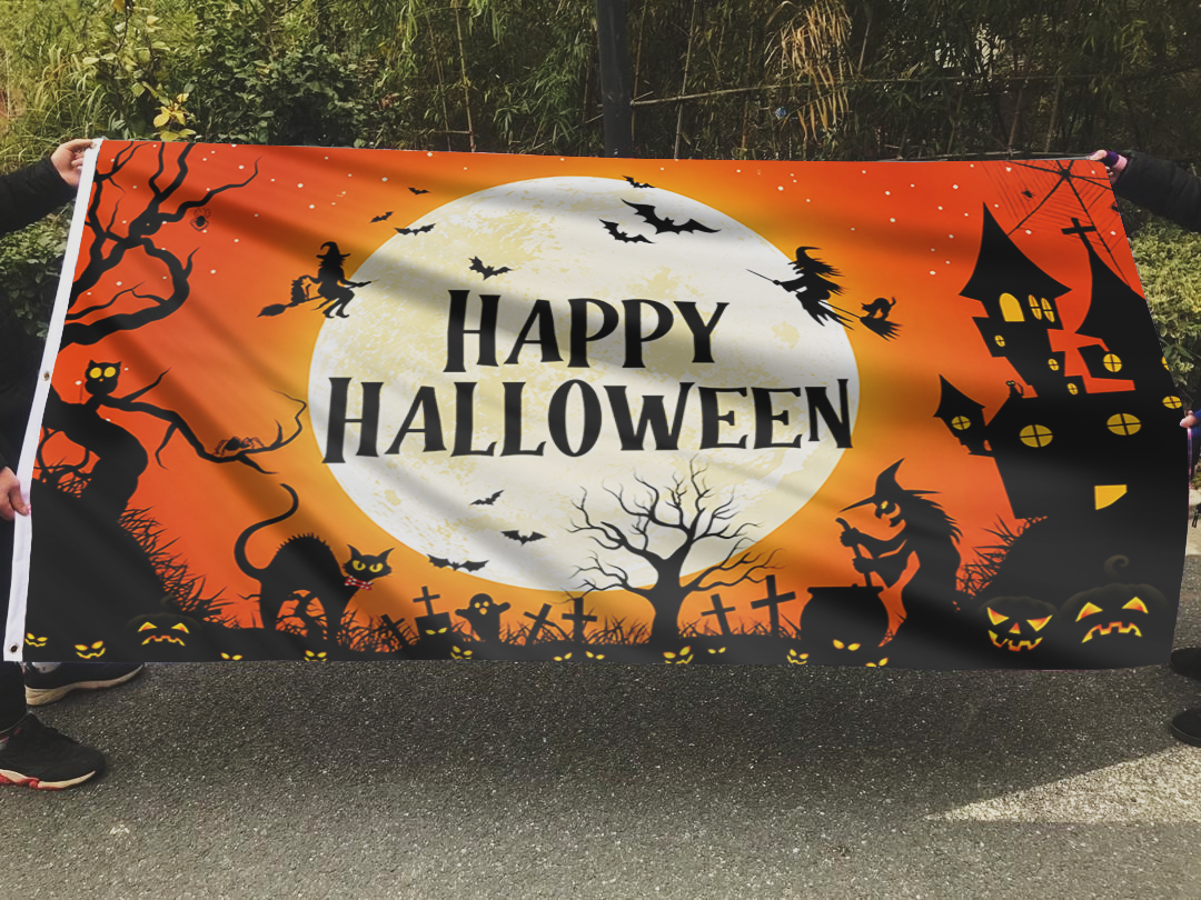 Happy Halloween Flag