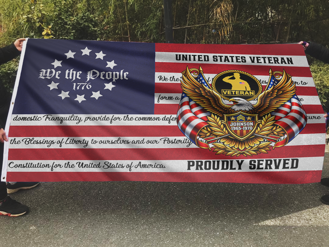 United States Veteran - We The People Flag