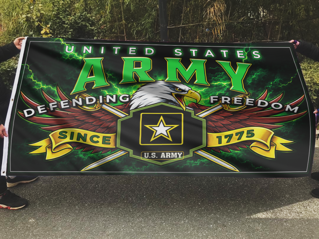 U.S. Army Defending Freedom 1775 Flag