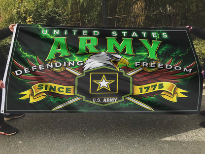 U.S. Army Defending Freedom 1775 Flag