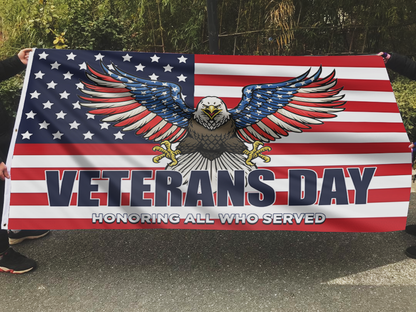 Veterans Day Eagle USA Flag
