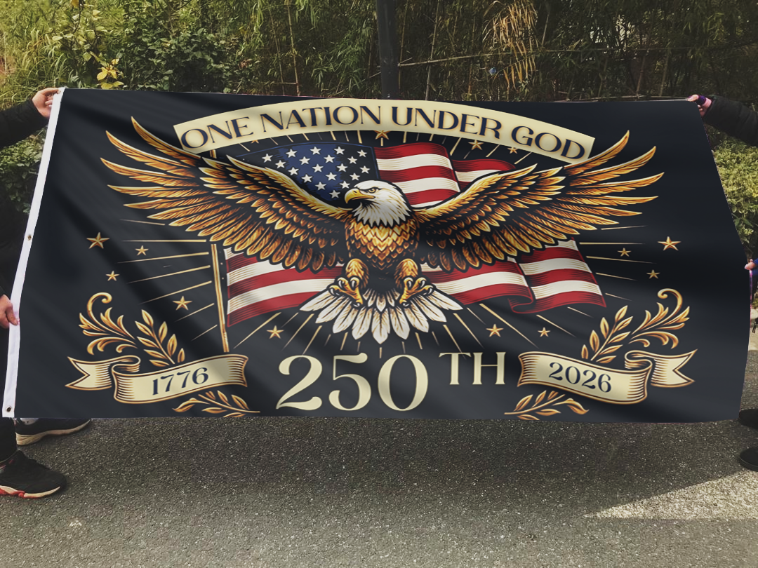 One Nation Under God 250th Eagle Flag