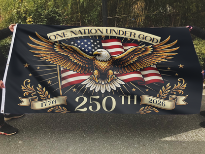 One Nation Under God 250th Eagle Flag