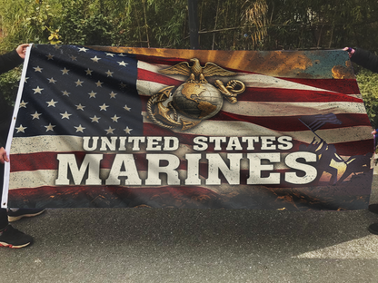 United States Marines Old USA Flag