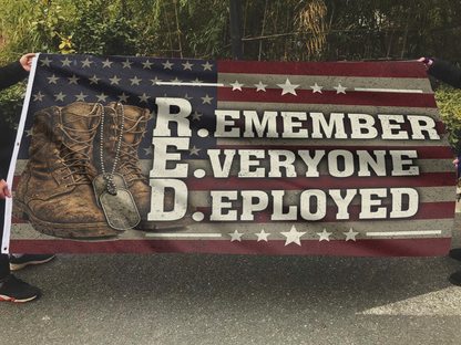 Remember Everyone Deployed USA Flag