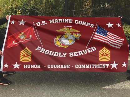 United States Marine Corps - Sergeant Major Flag