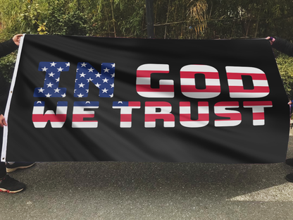 In GOD We TRUST USA Flag