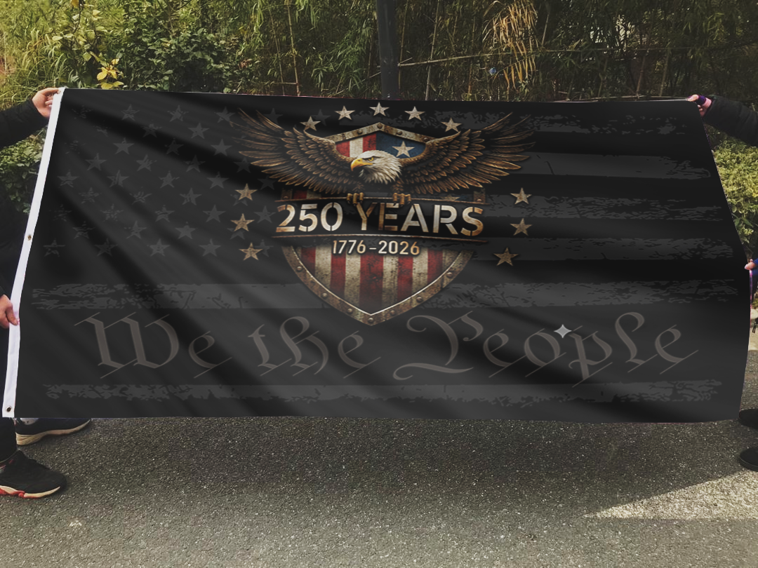 Black Banner of Liberty - We The People Flag