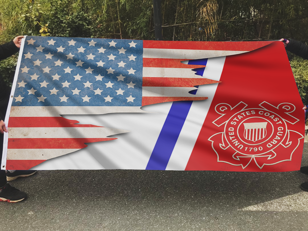 United States Coast Guard USA Flag