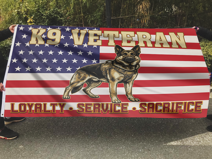 K9 Veteran Loyalty Service Sacrifice Flag