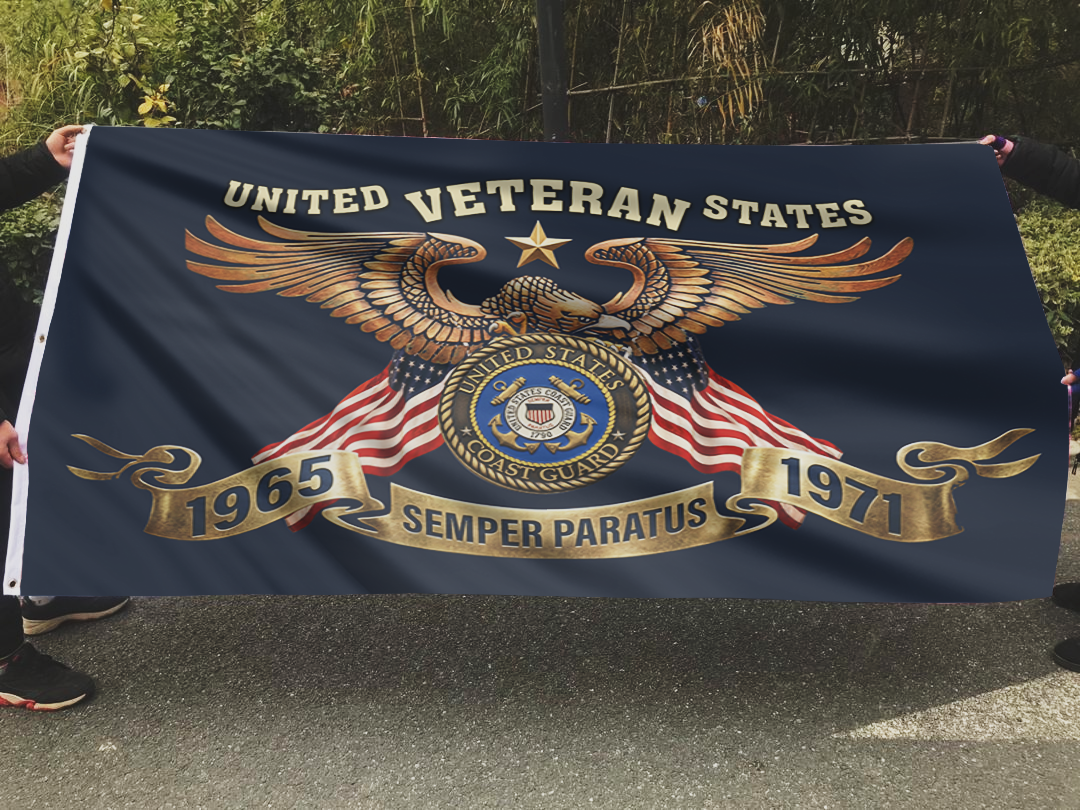 1965 - 1971 Coast Guard Veteran Flag