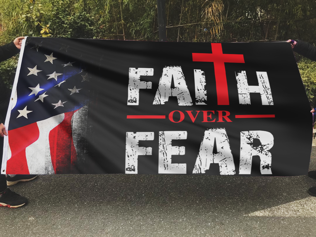 Faith Over Fear USA Flag