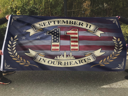 September 11 in Our Hearts Flag