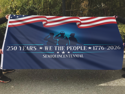 The American People: 250 Years Strong Flag