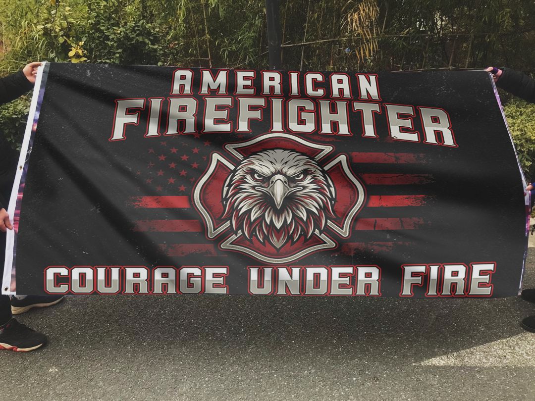 American Firefighter - Courage Under Fire Flag