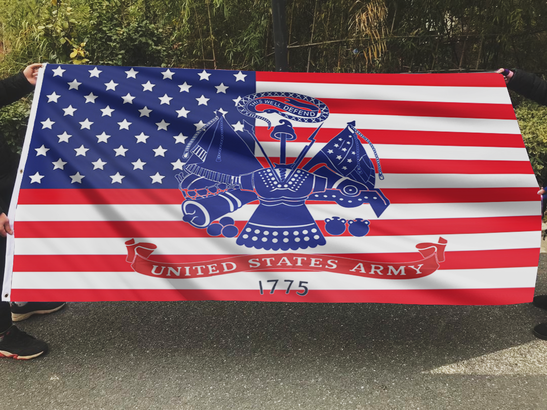 U.S. Army Emblem 1775 American Flag