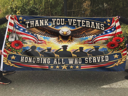 Thank you Veterans - Honoring All Who Served Flag